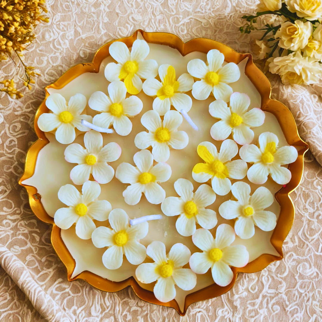 Classic Lotus Urli with Floral Embellished (5.5")