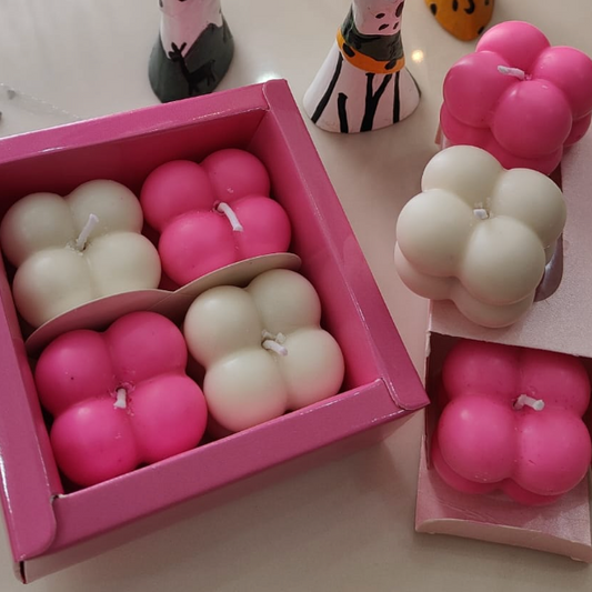 Small Bubble Candles – Set of 4